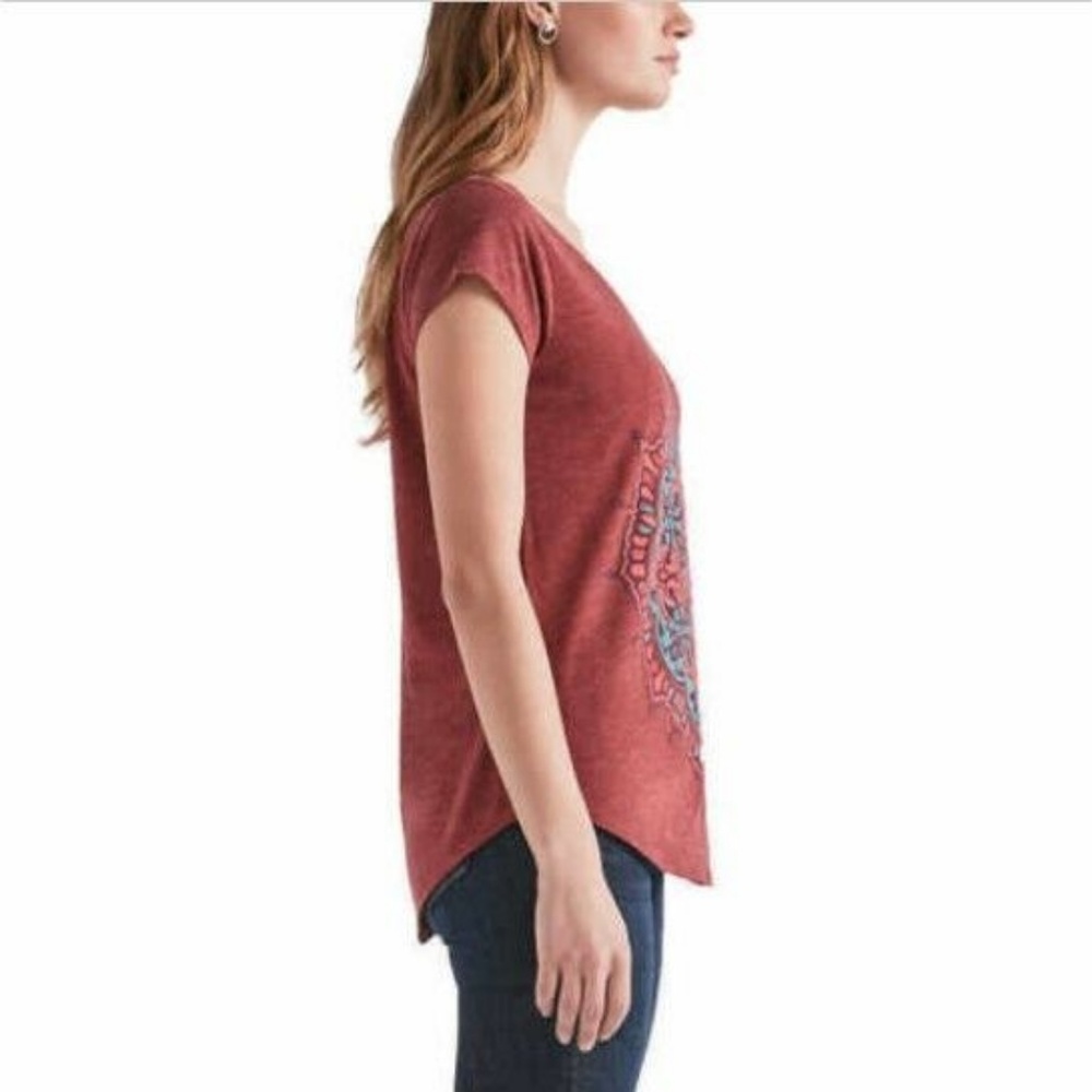 Lucky Brand Ladies' Graphic Tee, Red, Size M - Picture 2 of 4